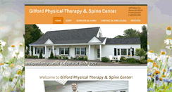 Desktop Screenshot of gilfordphysicaltherapy.com
