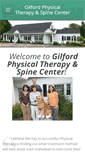 Mobile Screenshot of gilfordphysicaltherapy.com