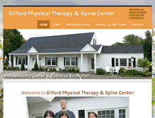 Tablet Screenshot of gilfordphysicaltherapy.com